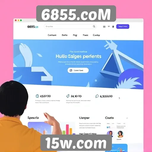 Experiência do usuário no site 6855.coM